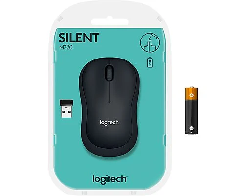 Logitech M220 Sessiz Kompakt Kablosuz Mouse - Siyah
