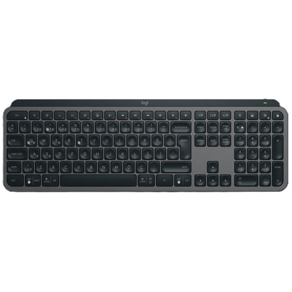 Logitech MX Keys Aydınlatmalı Kablosuz Q Klavye (TR) 920-010087