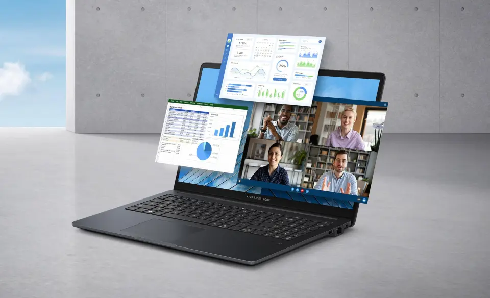 ASUS ExpertBook B1 AI Dizüstü Bilgisayar B1503CVA-IS78020CORE 7 150U 8GB 512GB 15.6  FreeDos