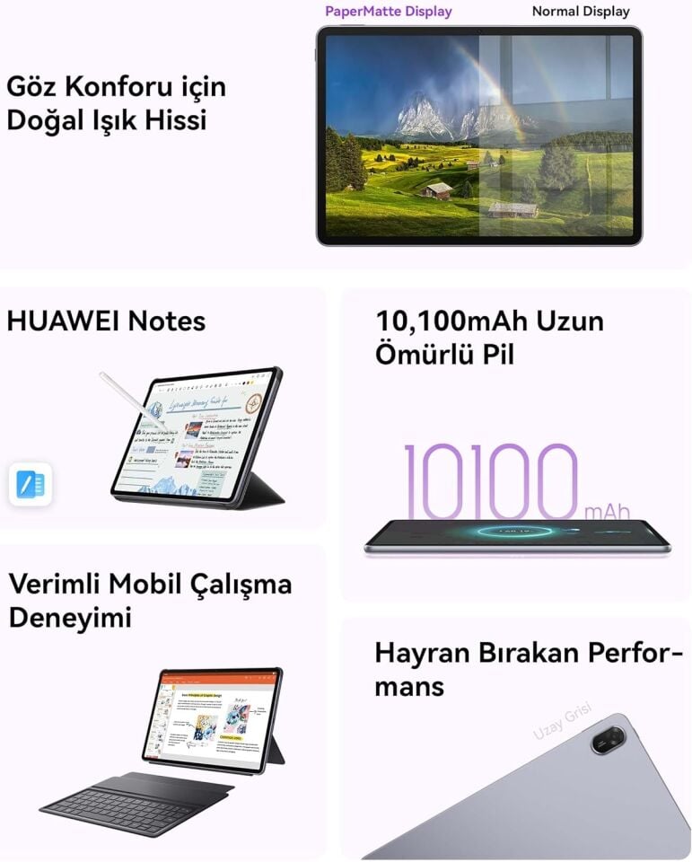 Huawei MatePad 2025 11.5  (W09FK) 8/256 Uzay Grisi + Klavye